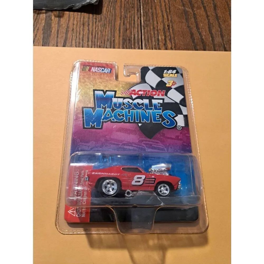 Vintage 2004 Fun Line Action Muscle Machines Dale Earnhardt Jr. 8 Die-Cast Car